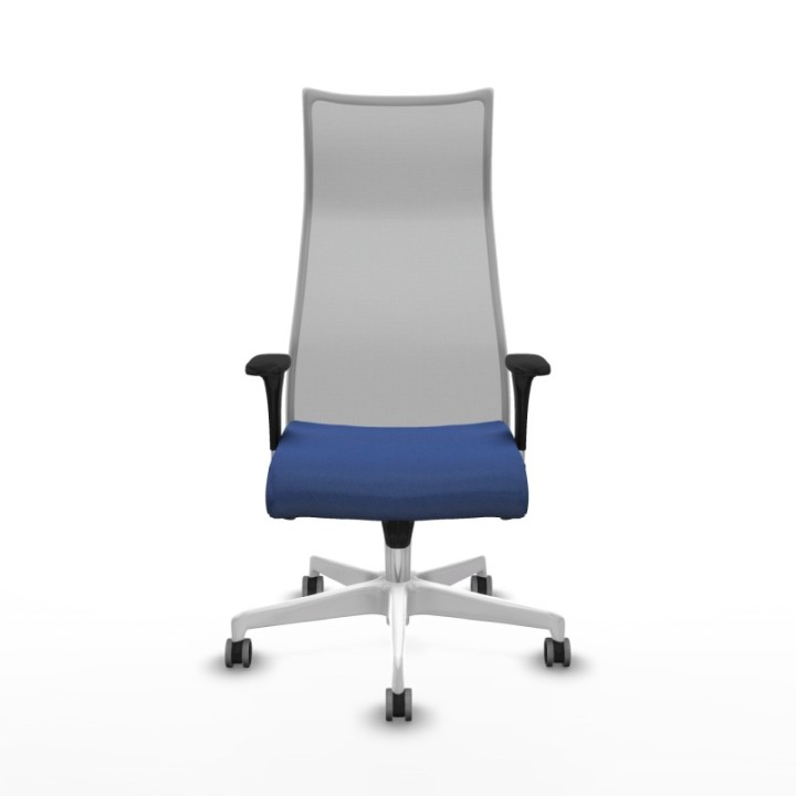 Albacete malla XL sincro malla gris bali azul marino brazos 1D base blanca ruedas 65mm engomadas