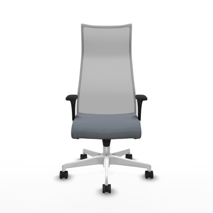 Albacete malla XL sincro malla gris bali gris brazos 1D base blanca ruedas 65mm nailon