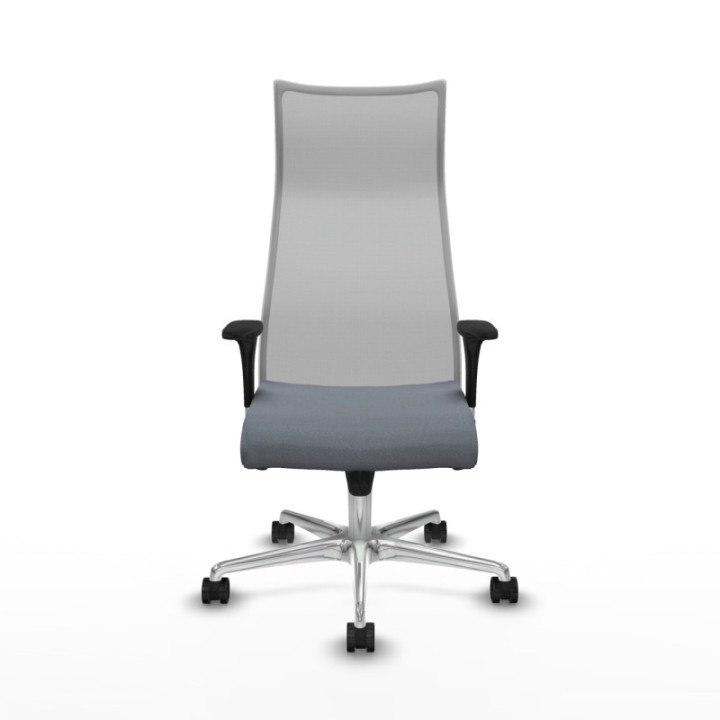 Albacete malla XL sincro malla gris bali gris brazos 1D base aluminio ruedas 65mm nailon