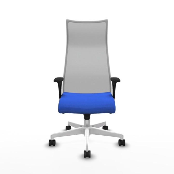 Albacete malla XL sincro malla gris bali azul brazos 1D base blanca ruedas 65mm nailon