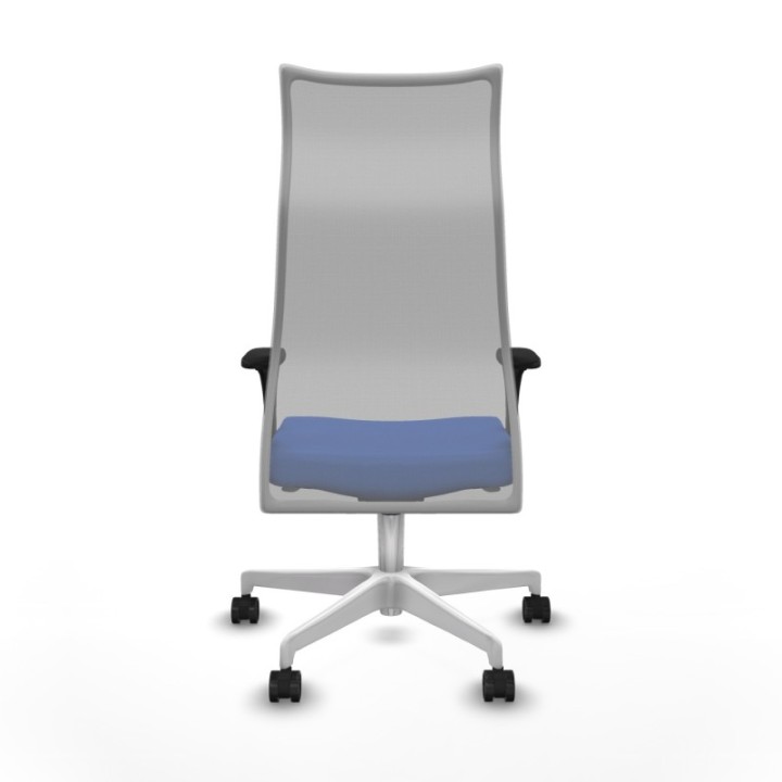 Albacete malla XL sincro malla gris bali azul brazos 1D base blanca ruedas 65mm nailon