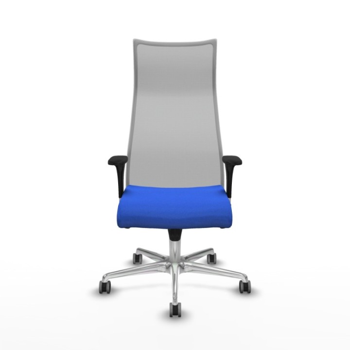 Albacete malla XL sincro malla gris bali azul brazos 1D base aluminio ruedas 65mm engomadas