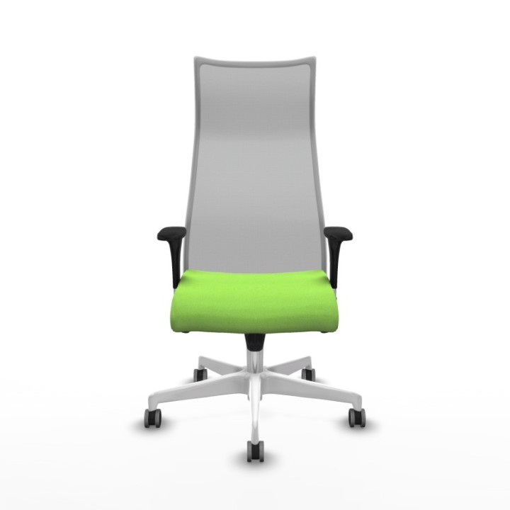 Albacete malla XL sincro malla gris bali pistacho brazos 1D base blanca ruedas 65mm engomadas