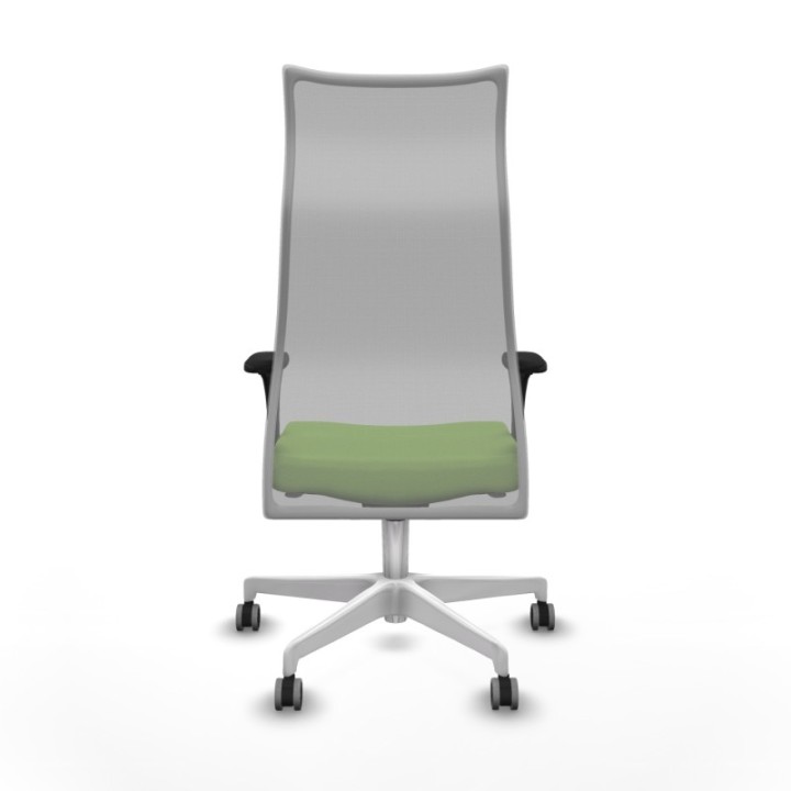 Albacete malla XL sincro malla gris bali pistacho brazos 1D base blanca ruedas 65mm engomadas