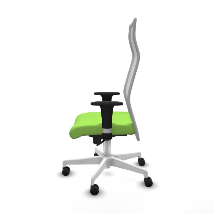 Albacete malla XL sincro malla gris bali pistacho brazos 1D base blanca ruedas 65mm nailon