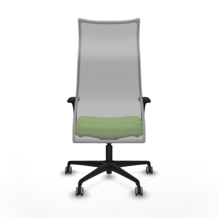 Albacete malla XL sincro malla gris bali pistacho brazos 1D base nailon ruedas 65mm engomadas