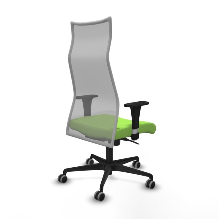 Albacete malla XL sincro malla gris bali pistacho brazos 1D base nailon ruedas 65mm engomadas