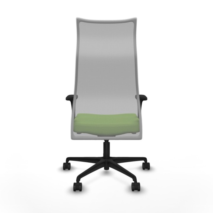 Albacete malla XL sincro malla gris bali pistacho brazos 1D base nailon ruedas 65mm nailon