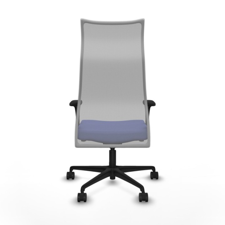 Albacete malla XL sincro malla gris bali azul claro brazos 1D base nailon ruedas 65mm nailon