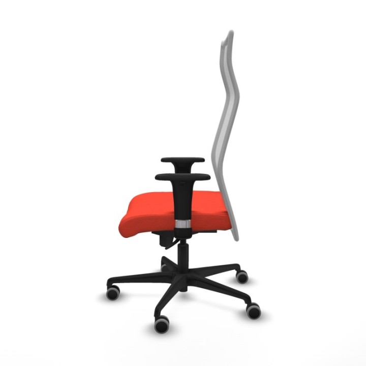 Albacete malla XL sincro malla gris bali naranja oscuro brazos 1D base nailon ruedas 65mm engomadas