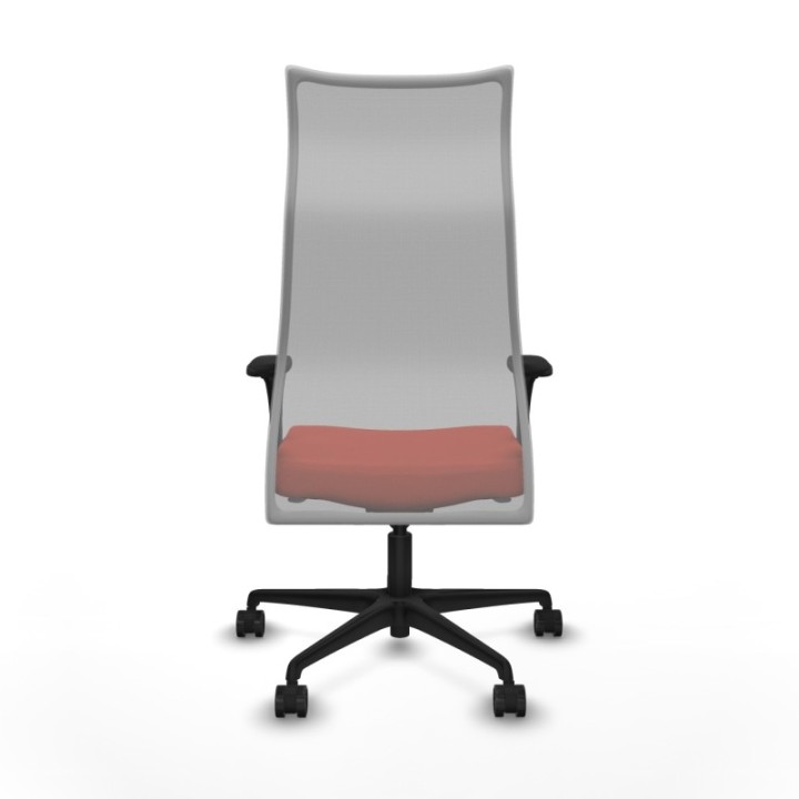 Albacete malla XL sincro malla gris bali naranja oscuro brazos 1D base nailon ruedas 65mm nailon