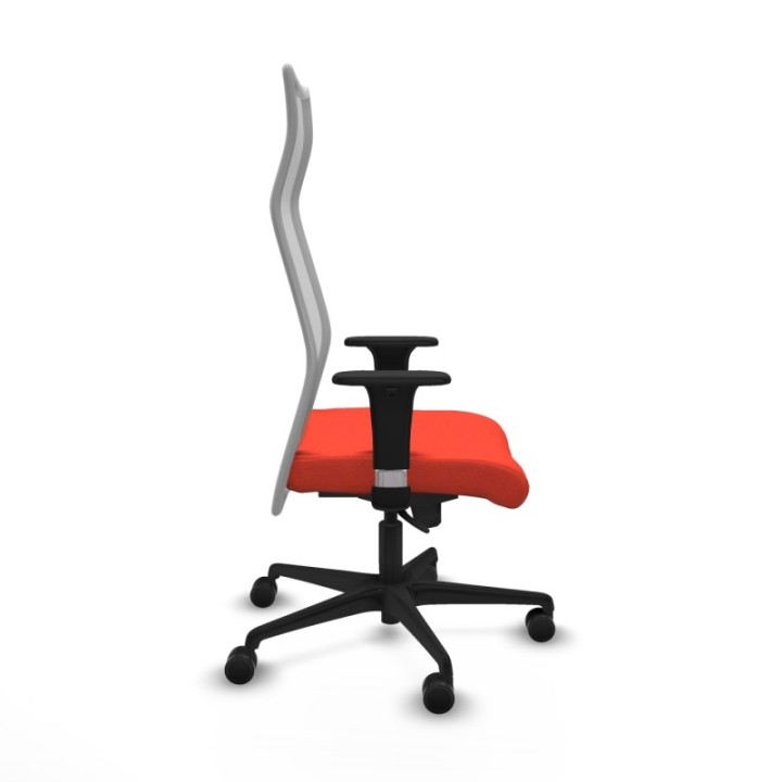 Albacete malla XL sincro malla gris bali naranja oscuro brazos 1D base nailon ruedas 65mm nailon