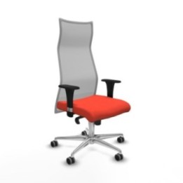 Albacete malla XL sincro malla gris bali naranja oscuro brazos 1D base aluminio ruedas 65mm engomadas