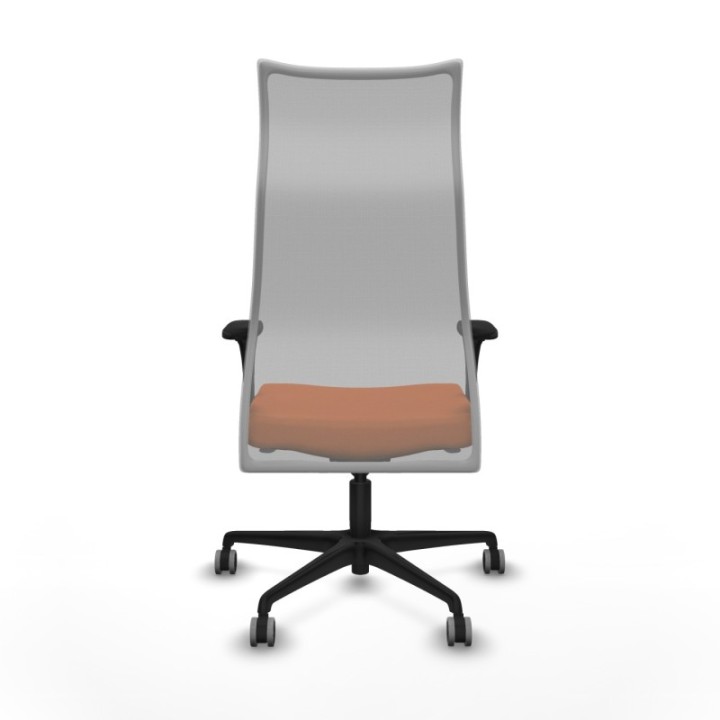 Albacete malla XL sincro malla gris bali naranja brazos 1D base nailon ruedas 65mm engomadas