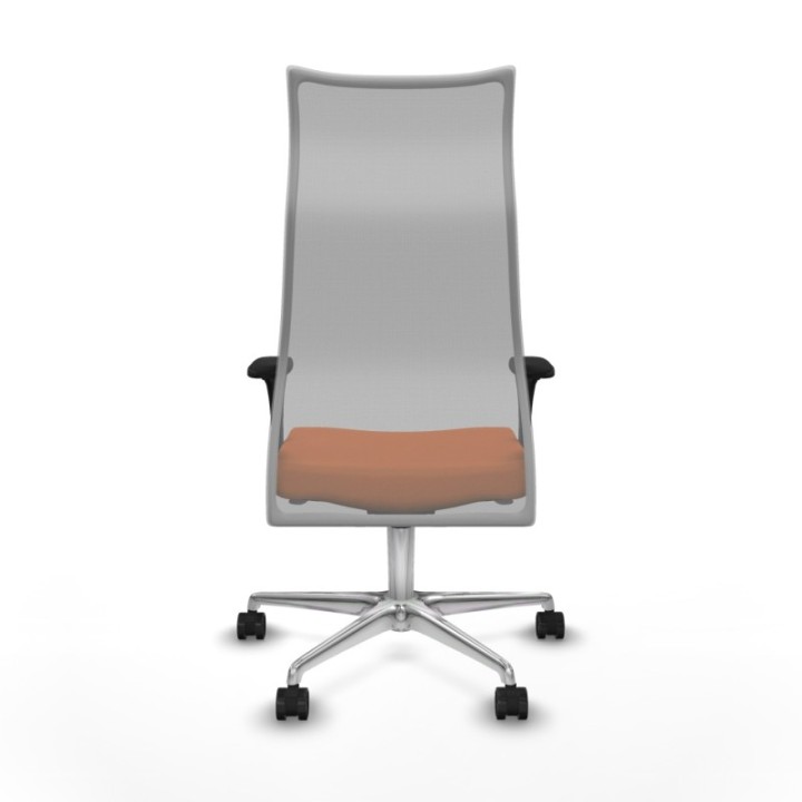 Albacete malla XL sincro malla gris bali naranja brazos 1D base aluminio ruedas 65mm nailon