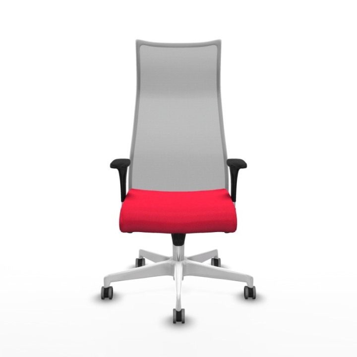 Albacete malla XL sincro malla gris bali rojo brazos 1D base blanca ruedas 65mm engomadas