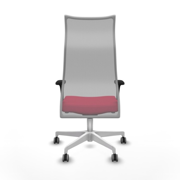 Albacete malla XL sincro malla gris bali rojo brazos 1D base blanca ruedas 65mm engomadas