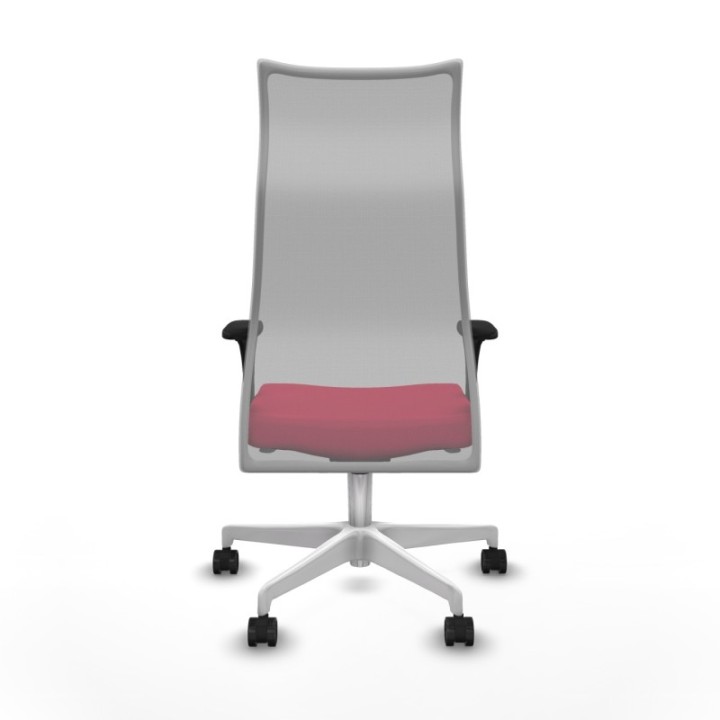 Albacete malla XL sincro malla gris bali rojo brazos 1D base blanca ruedas 65mm nailon