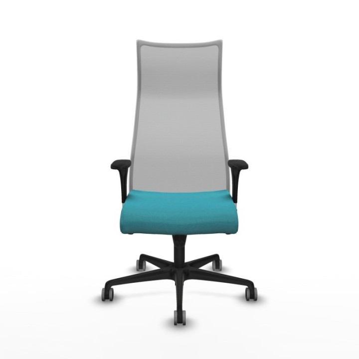 Albacete malla XL sincro malla gris bali turquesa brazos 1D base nailon ruedas 65mm engomadas