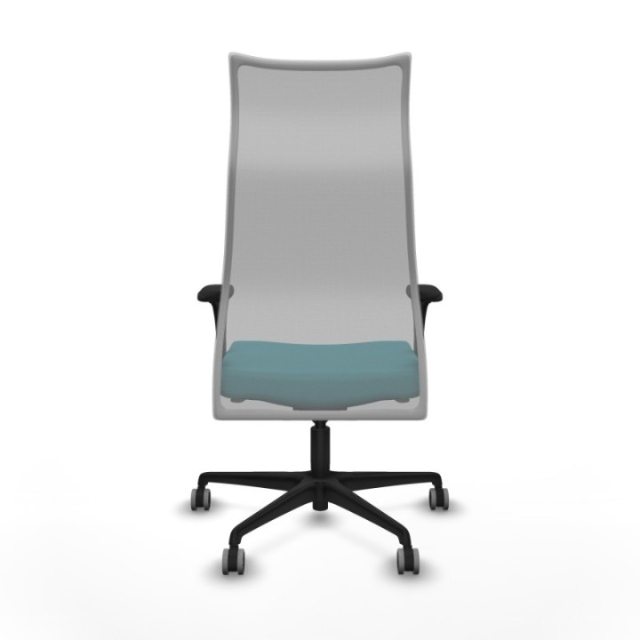 Albacete malla XL sincro malla gris bali turquesa brazos 1D base nailon ruedas 65mm engomadas