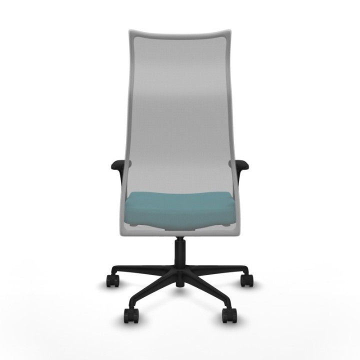 Albacete malla XL sincro malla gris bali turquesa brazos 1D base nailon ruedas 65mm nailon