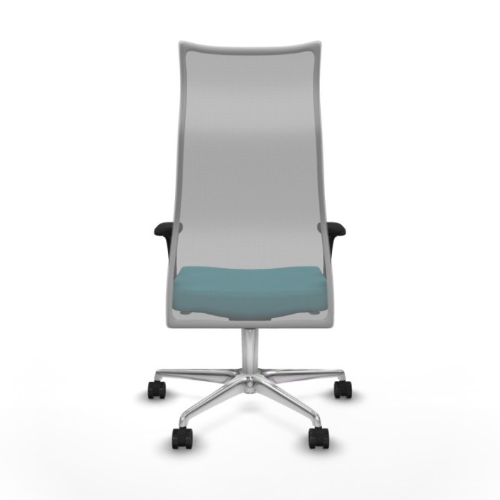 Albacete malla XL sincro malla gris bali turquesa brazos 1D base aluminio ruedas 65mm nailon