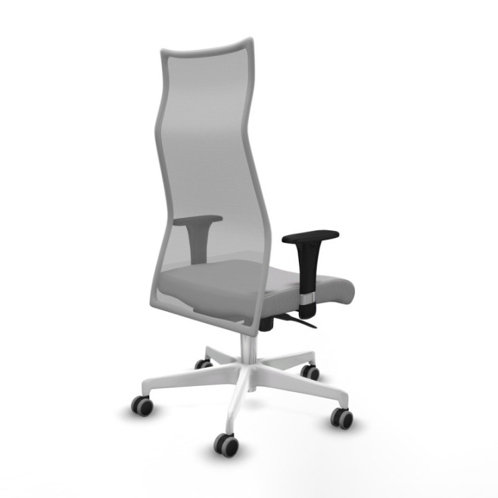 Albacete malla XL sincro malla gris bali gris claro brazos 1D base blanca ruedas 65mm engomadas