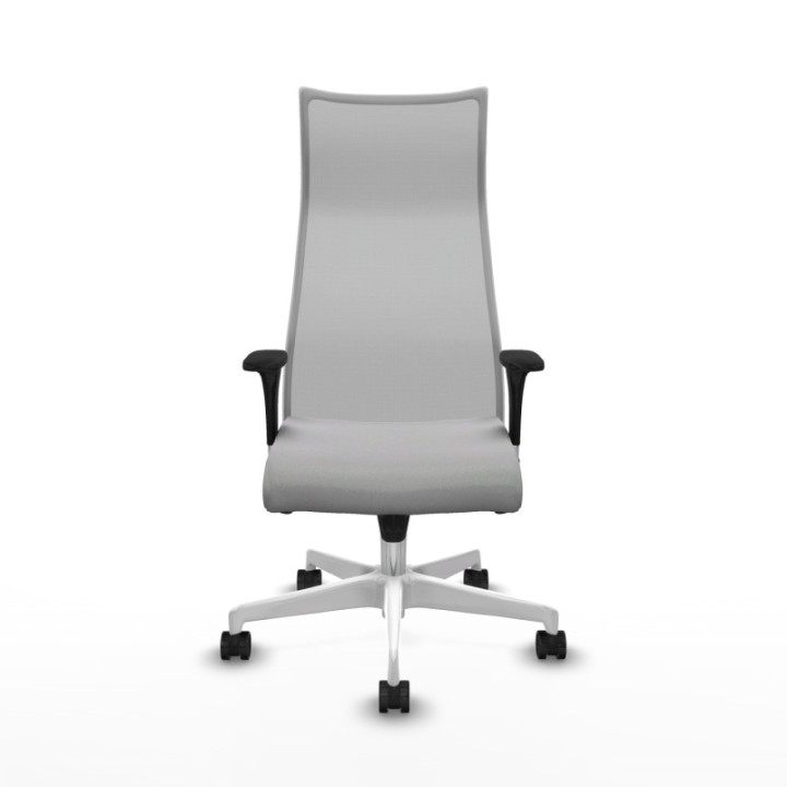 Albacete malla XL sincro malla gris bali gris claro brazos 1D base blanca ruedas 65mm nailon