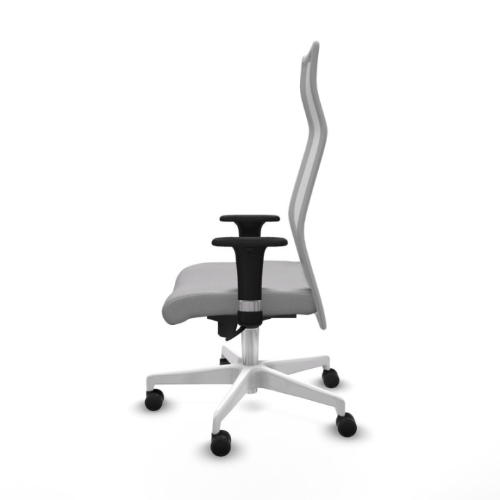 Albacete malla XL sincro malla gris bali gris claro brazos 1D base blanca ruedas 65mm nailon