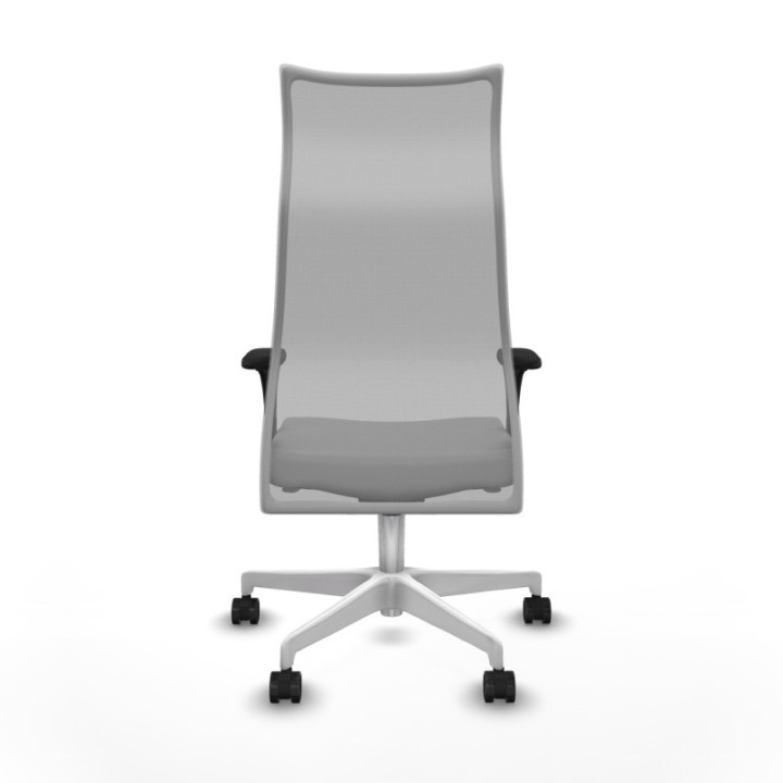 Albacete malla XL sincro malla gris bali gris claro brazos 1D base blanca ruedas 65mm nailon