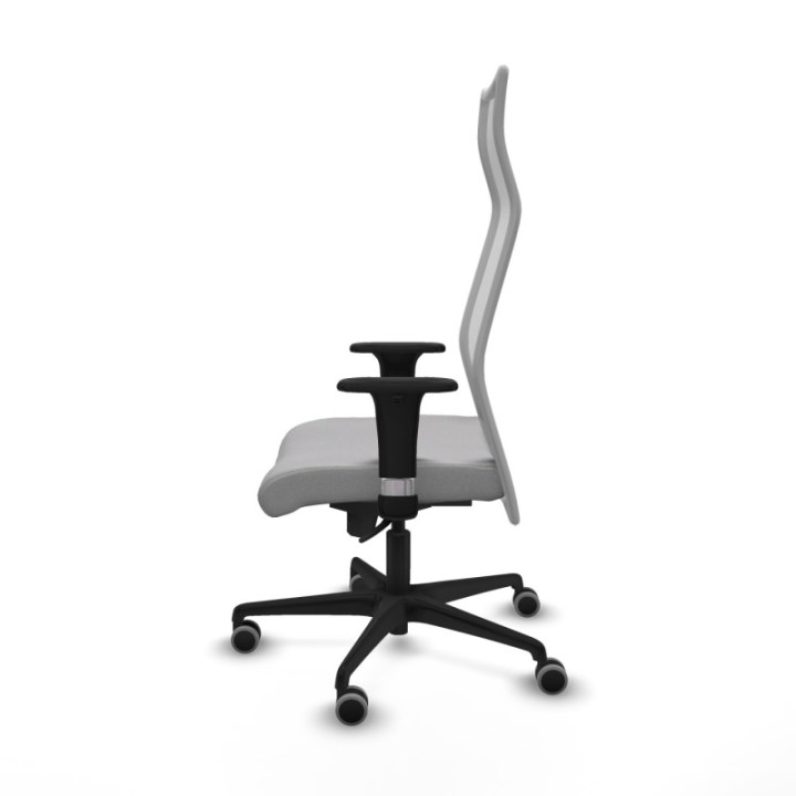 Albacete malla XL sincro malla gris bali gris claro brazos 1D base nailon ruedas 65mm engomadas