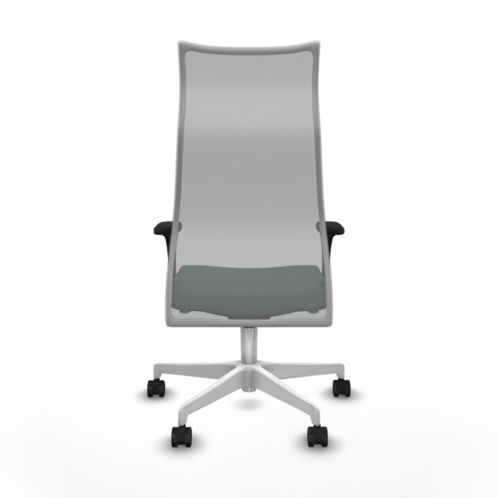 Albacete malla XL sincro malla gris bali verde botella brazos 1D base blanca ruedas 65mm nailon