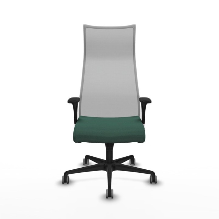 Albacete malla XL sincro malla gris bali verde botella brazos 1D base nailon ruedas 65mm engomadas