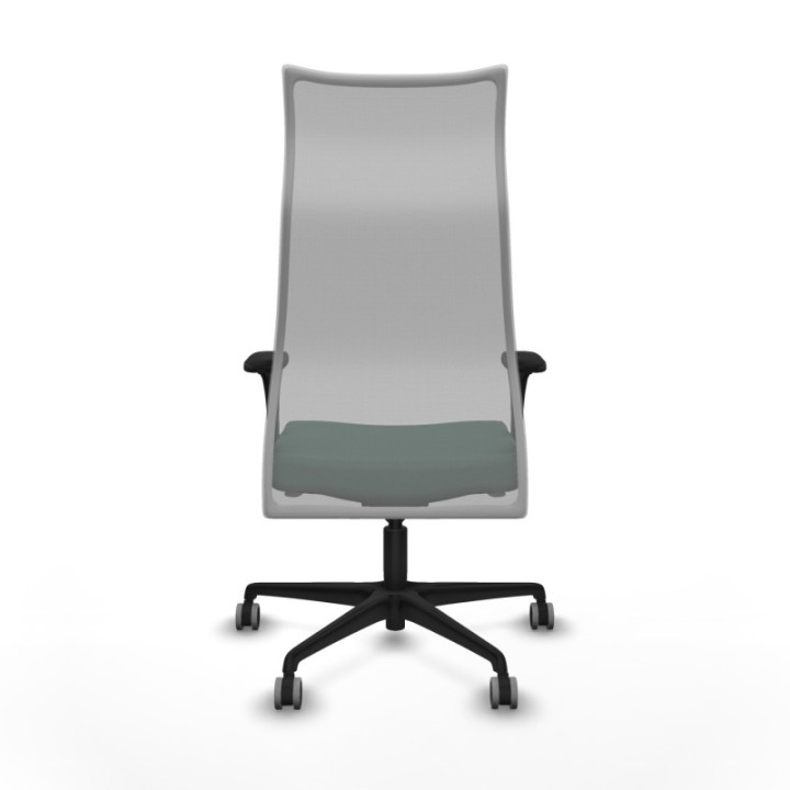 Albacete malla XL sincro malla gris bali verde botella brazos 1D base nailon ruedas 65mm engomadas