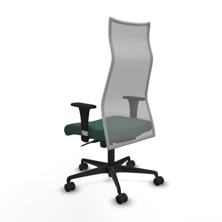 Albacete malla XL sincro malla gris bali verde botella brazos 1D base nailon ruedas 65mm nailon