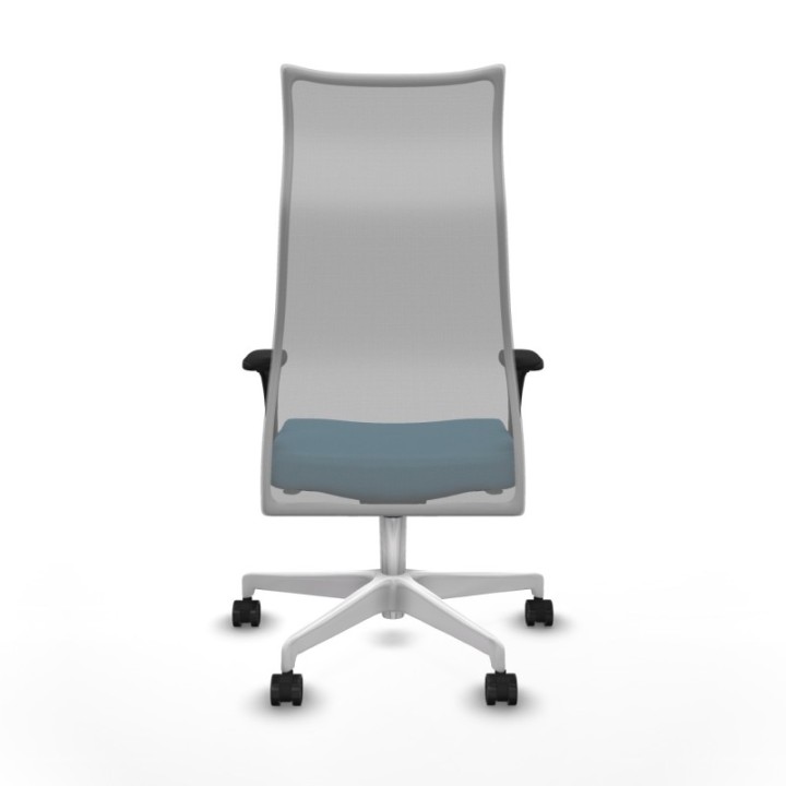 Albacete malla XL sincro malla gris bali verde petroleo brazos 1D base blanca ruedas 65mm nailon