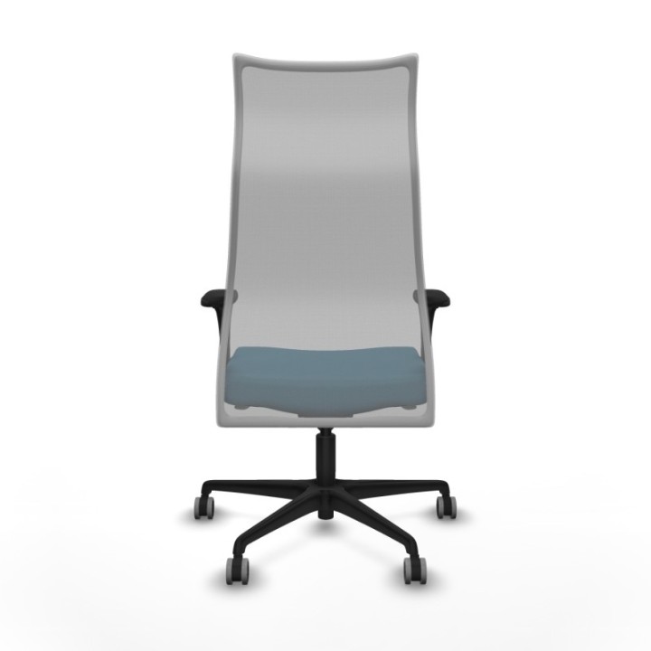 Albacete malla XL sincro malla gris bali verde petroleo brazos 1D base nailon ruedas 65mm engomadas