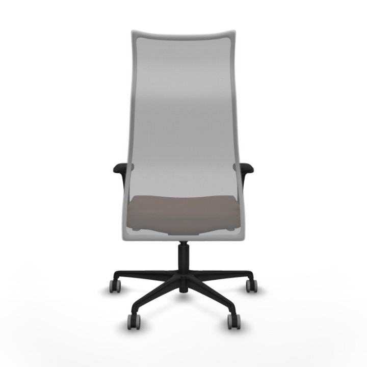 Albacete malla XL sincro malla gris bali marrón oscuro brazos 1D base nailon ruedas 65mm engomadas