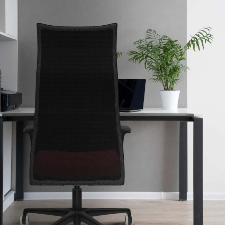 Albacete malla XL sincro malla gris bali marrón oscuro brazos 1D base nailon ruedas 65mm engomadas