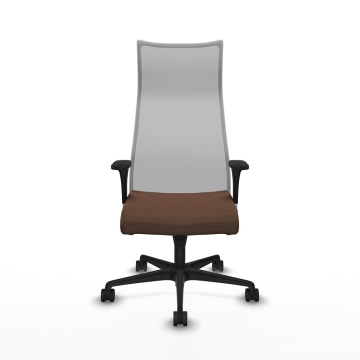 Albacete malla XL sincro malla gris bali marrón oscuro brazos 1D base nailon ruedas 65mm nailon