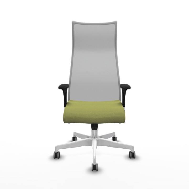 Albacete malla XL sincro malla gris bali verde oliva brazos 1D base blanca ruedas 65mm engomadas