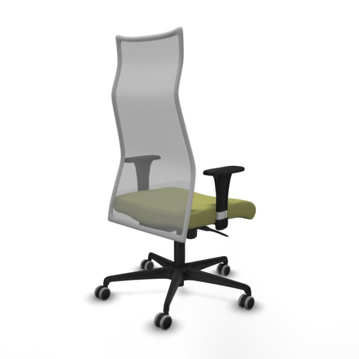 Albacete malla XL sincro malla gris bali verde oliva brazos 1D base nailon ruedas 65mm engomadas