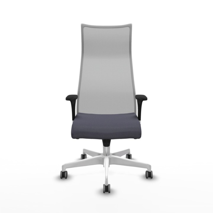 Albacete malla XL sincro malla gris bali gris oscuro brazos 1D base blanca ruedas 65mm engomadas