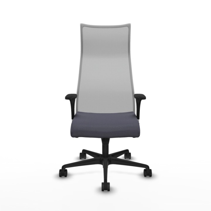 Albacete malla XL sincro malla gris bali gris oscuro brazos 1D base nailon ruedas 65mm nailon