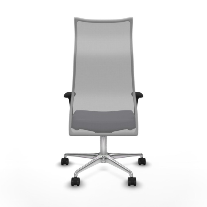 Albacete malla XL sincro malla gris bali gris oscuro brazos 1D base aluminio ruedas 65mm nailon