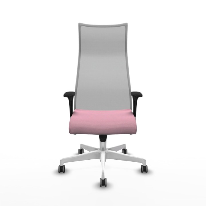 Albacete malla XL sincro malla gris bali rosa brazos 1D base blanca ruedas 65mm engomadas