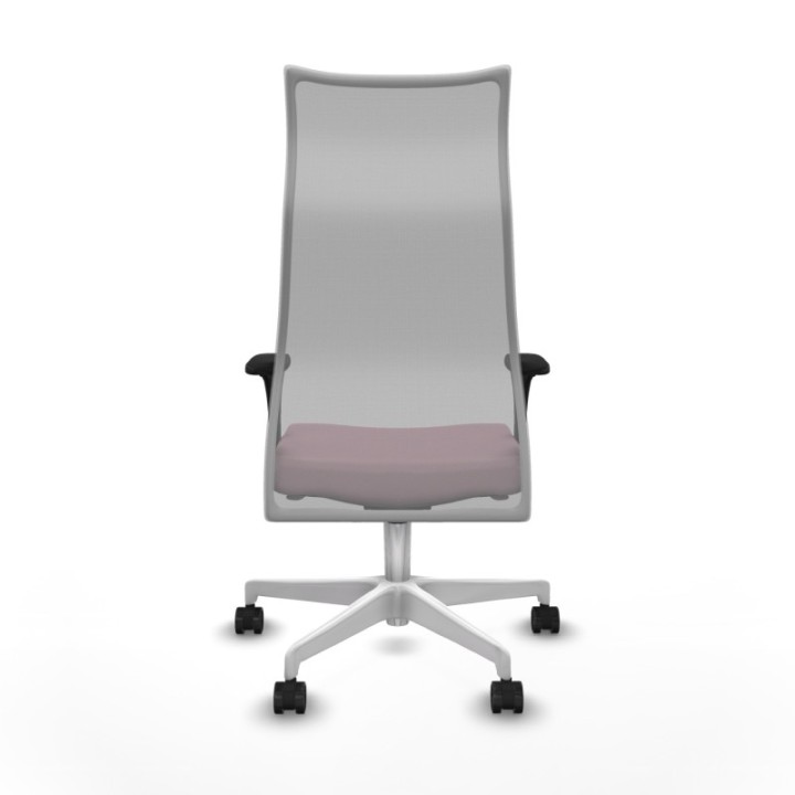 Albacete malla XL sincro malla gris bali rosa brazos 1D base blanca ruedas 65mm nailon