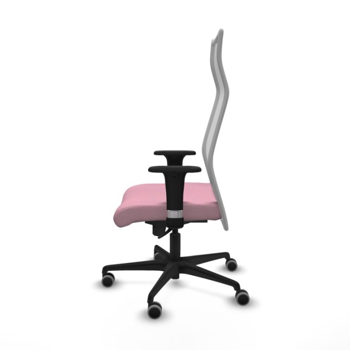 Albacete malla XL sincro malla gris bali rosa brazos 1D base nailon ruedas 65mm engomadas