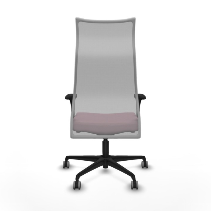 Albacete malla XL sincro malla gris bali rosa brazos 1D base nailon ruedas 65mm engomadas