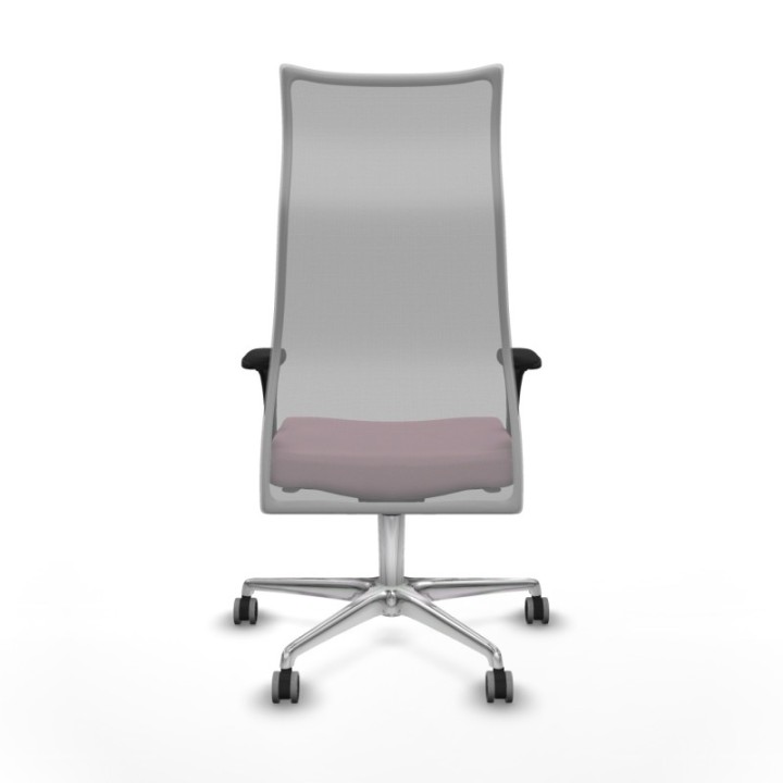 Albacete malla XL sincro malla gris bali rosa brazos 1D base aluminio ruedas 65mm engomadas